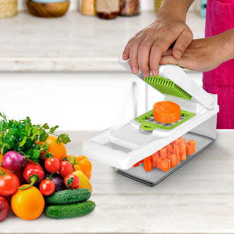 12 In 1 Vegetable Chopper With Container Kitchen Food Slicer