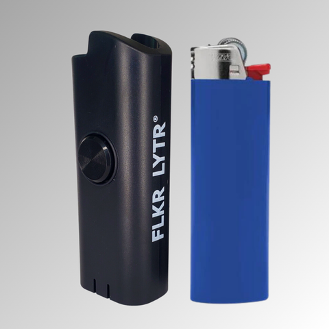 FLKR LYTR® Fidget Spinner Lighter Case Must Have "DRK NYTE" for Bic® Spinner Lighter Case | FLKR LYTR