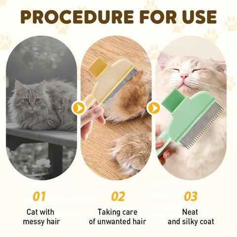 Cat and Dog Comb Knot Remover Hair Removal Tool Pet Self-cleaning Comb