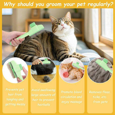 Cat and Dog Comb Knot Remover Hair Removal Tool Pet Self-cleaning Comb