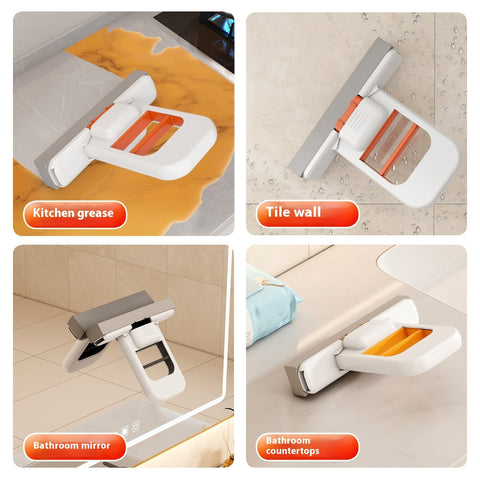 Mini Foldable Desktop Mop Sponge Cleaning Tool For Bathroom Kitchen