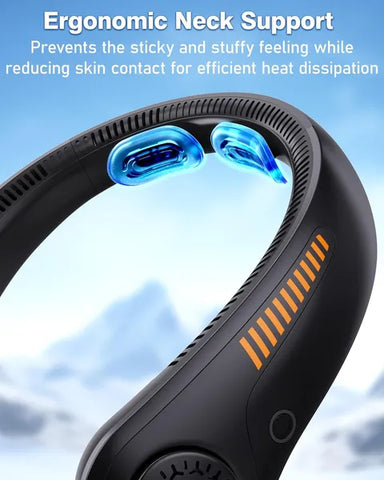 Rechargeable and Portable Neck Fan 5 Speed Quiet Lightweight Long Last